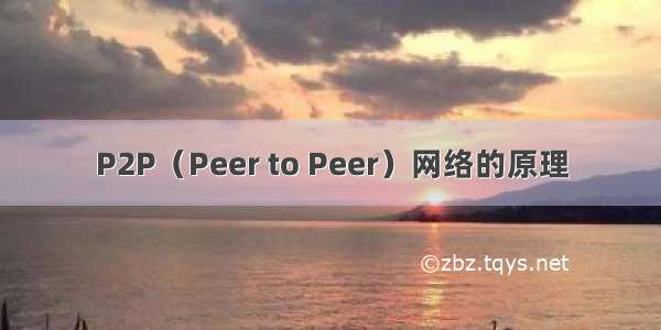 P2P（Peer to Peer）网络的原理