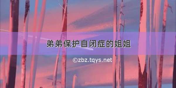 弟弟保护自闭症的姐姐