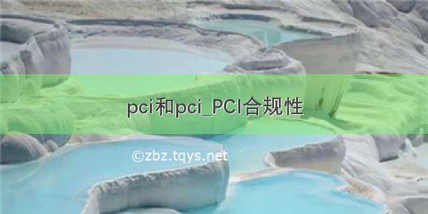 pci和pci_PCI合规性