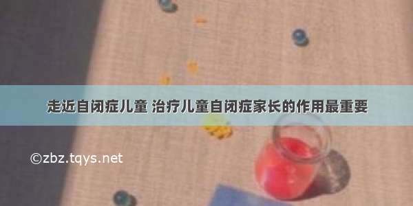 走近自闭症儿童 治疗儿童自闭症家长的作用最重要