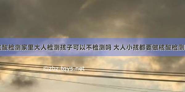 核酸检测家里大人检测孩子可以不检测吗 大人小孩都要做核酸检测吗