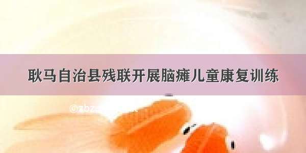 耿马自治县残联开展脑瘫儿童康复训练