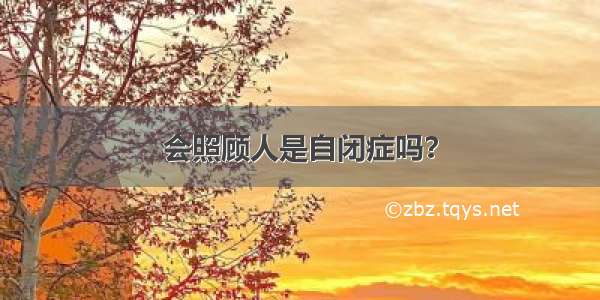 会照顾人是自闭症吗？