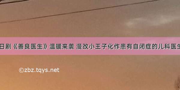 日剧《善良医生》温暖来袭 漫改小王子化作患有自闭症的儿科医生