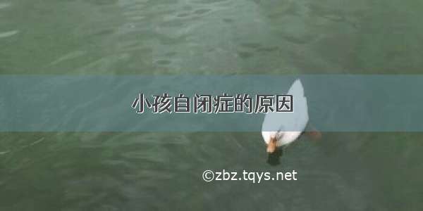 小孩自闭症的原因