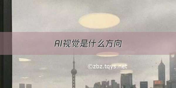 AI视觉是什么方向