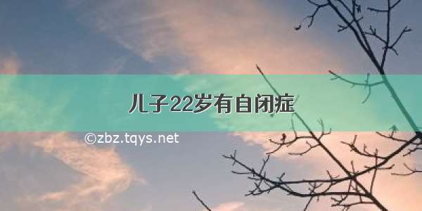 儿子22岁有自闭症