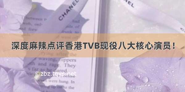深度麻辣点评香港TVB现役八大核心演员！