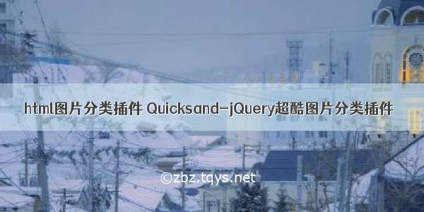 html图片分类插件 Quicksand-jQuery超酷图片分类插件