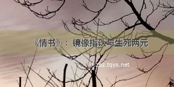 《情书》：镜像指认与生死两元