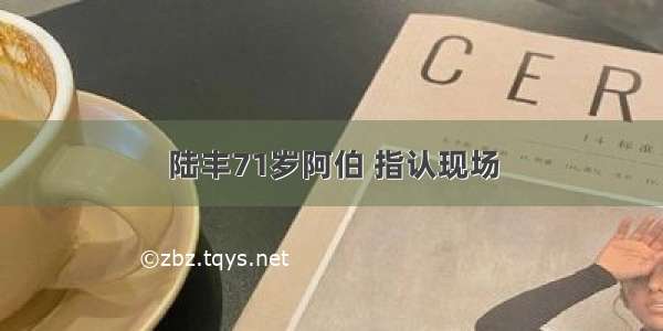 陆丰71岁阿伯 指认现场