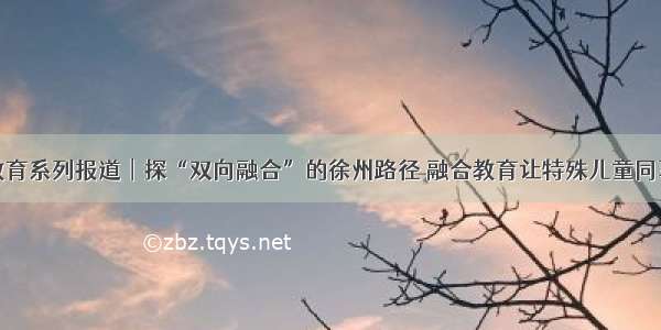 徐州融合教育系列报道︱探“双向融合”的徐州路径 融合教育让特殊儿童同享蔚蓝天空