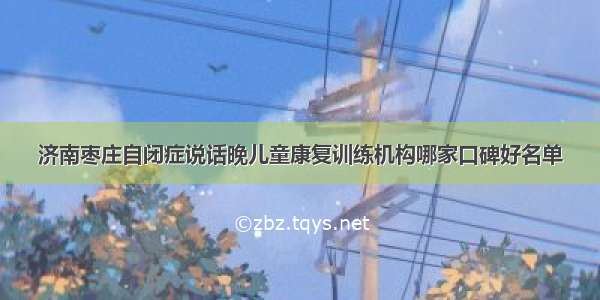 济南枣庄自闭症说话晚儿童康复训练机构哪家口碑好名单