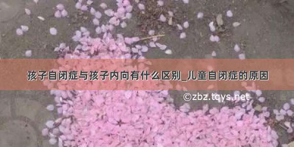 孩子自闭症与孩子内向有什么区别_儿童自闭症的原因