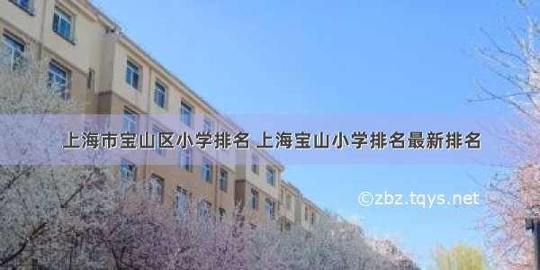 上海市宝山区小学排名 上海宝山小学排名最新排名