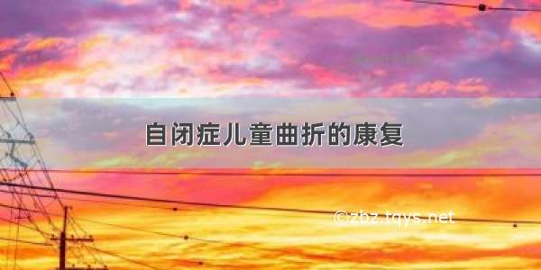 自闭症儿童曲折的康复