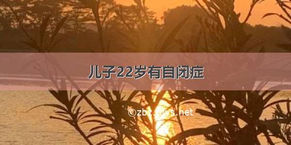 儿子22岁有自闭症