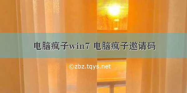 电脑疯子win7 电脑疯子邀请码