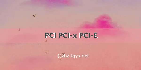 PCI PCI-x PCI-E