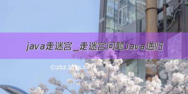 java走迷宫_走迷宫问题Java递归