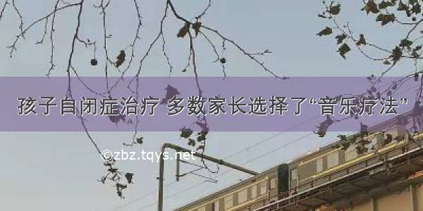 孩子自闭症治疗 多数家长选择了“音乐疗法”