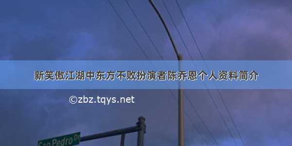 新笑傲江湖中东方不败扮演者陈乔恩个人资料简介