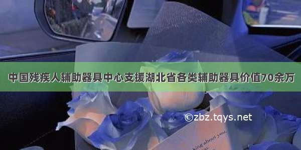中国残疾人辅助器具中心支援湖北省各类辅助器具价值70余万