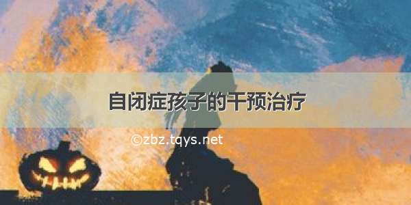 自闭症孩子的干预治疗