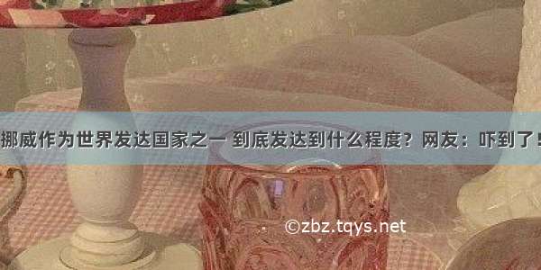 挪威作为世界发达国家之一 到底发达到什么程度？网友：吓到了！