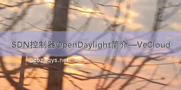 SDN控制器OpenDaylight简介—VeCloud