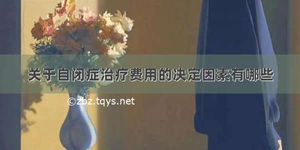 关于自闭症治疗费用的决定因素有哪些