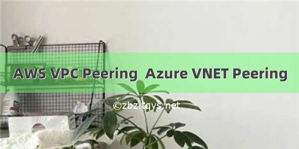 AWS VPC Peering  Azure VNET Peering