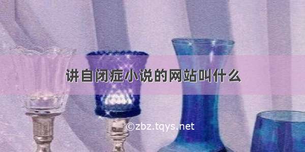 讲自闭症小说的网站叫什么