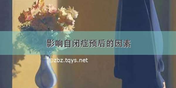 影响自闭症预后的因素