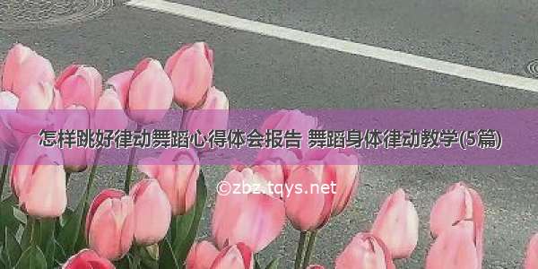 怎样跳好律动舞蹈心得体会报告 舞蹈身体律动教学(5篇)