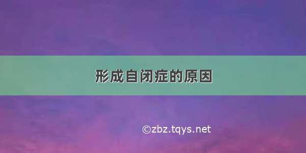 形成自闭症的原因