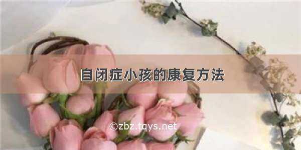 自闭症小孩的康复方法